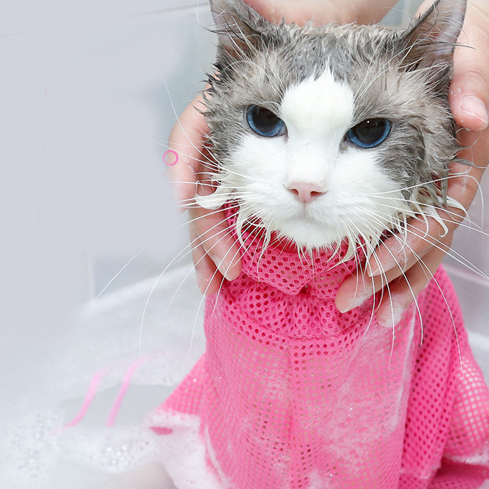 Mesh Bathing And Grooming For Cats