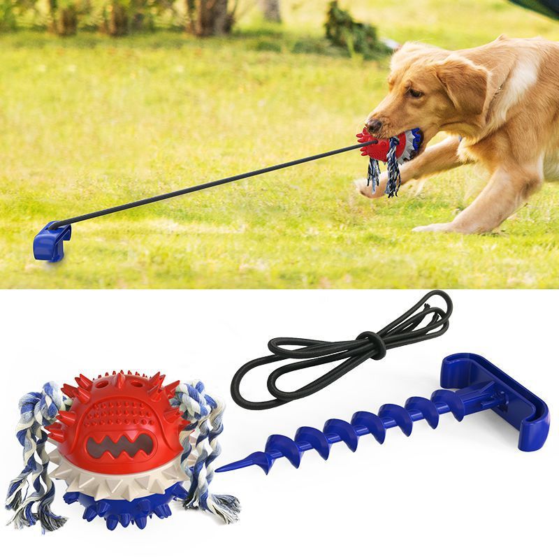 Outdoor Dog Rope Ball