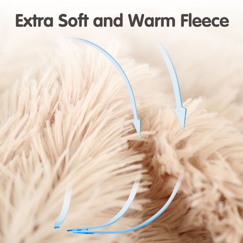 Extra Soft and Fluffy Throw Blankets for Small Medium Large Dogs