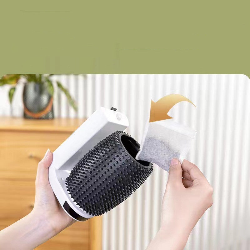 Self Groomer Wall Corner Brush