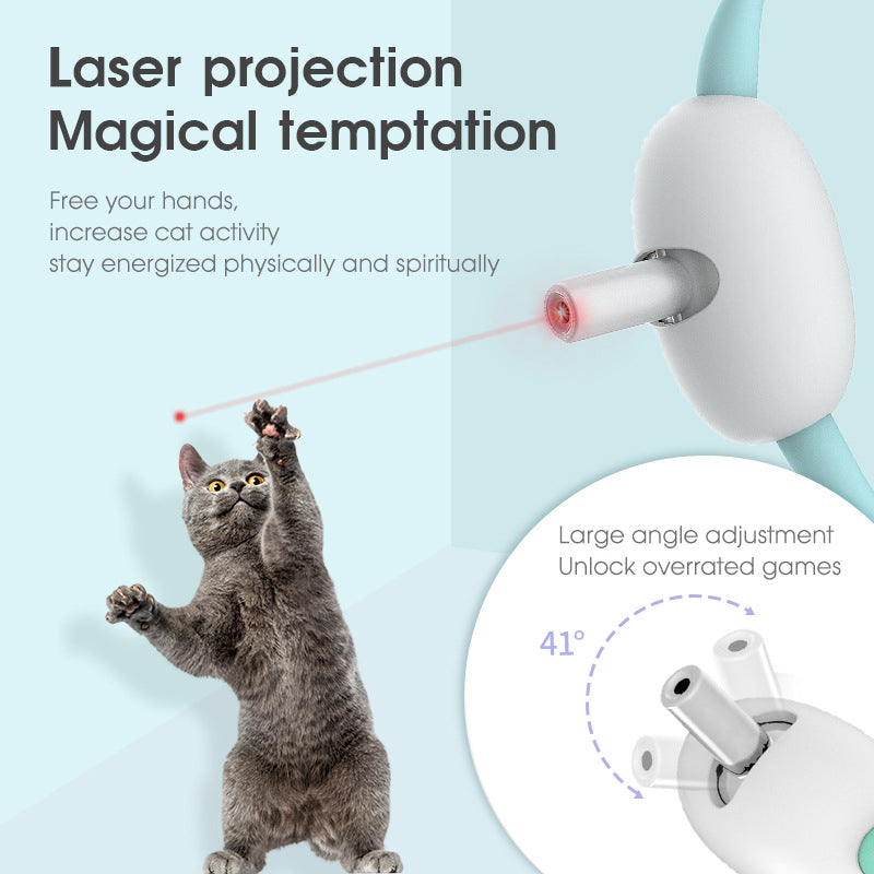 Automatic Laser Teasing Cat Collar