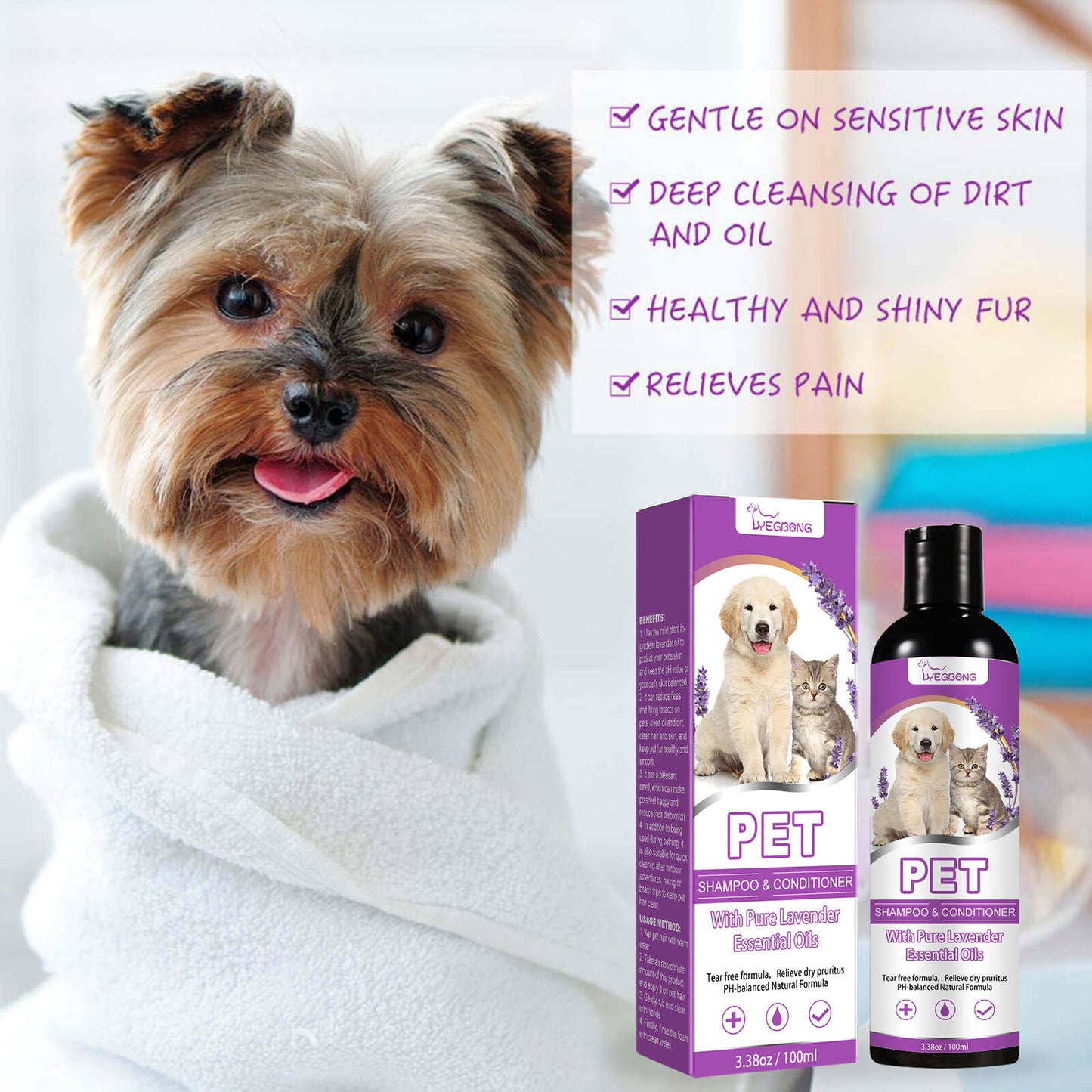 Pet Shampoo For Cats And Dogs