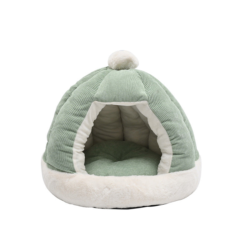 Half Enclosed Dog Bed