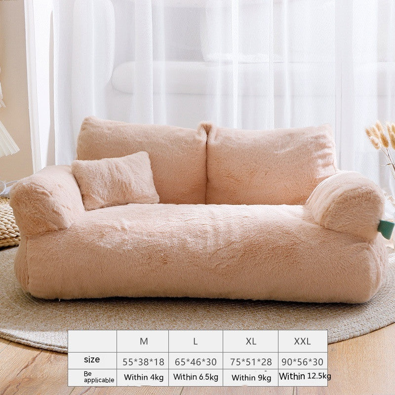 Fluffy and Soft Dog Sofa