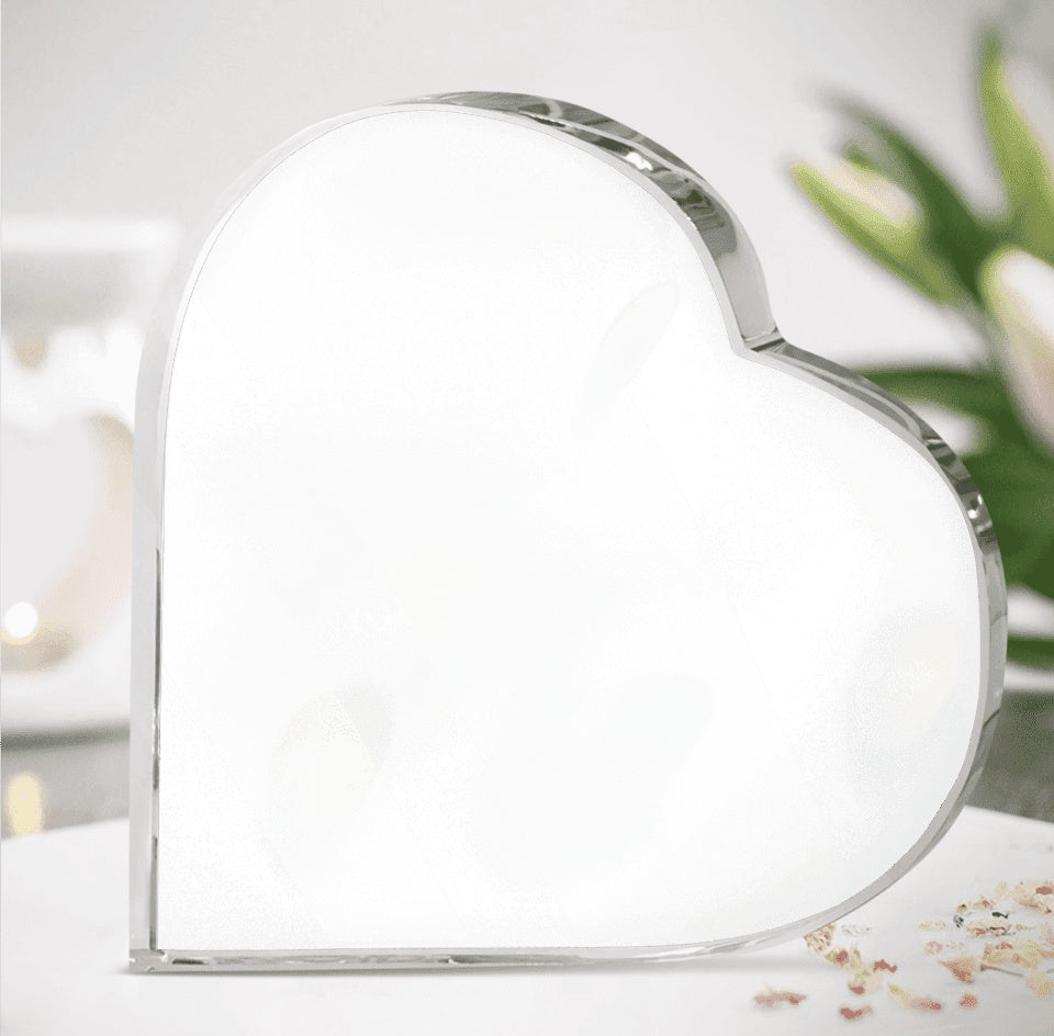 Personalized Pet Heart-Shaped Acrylic Plate